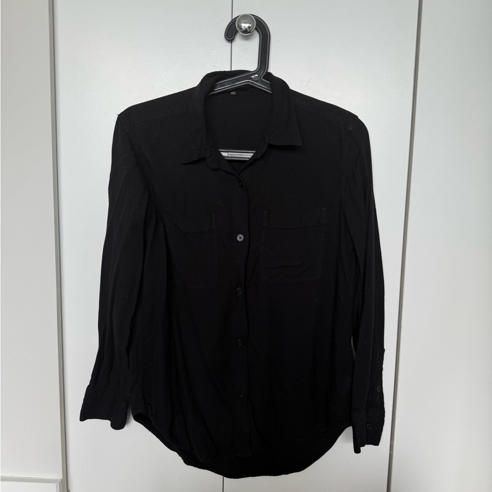 Talula black button up with pockets size S